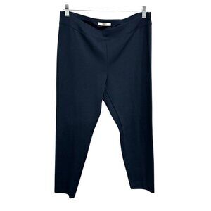 Liz Claiborne Womens Navy Blue Stretch Leggings Pants Size XL
